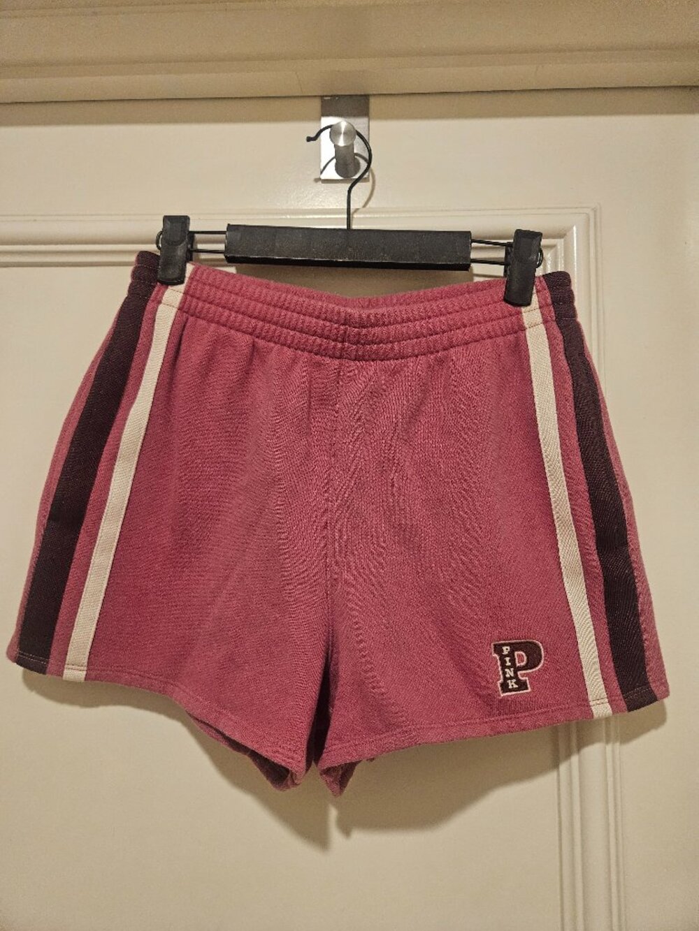 PINK Dusty Rose Varsity Sweat Shorts Size S